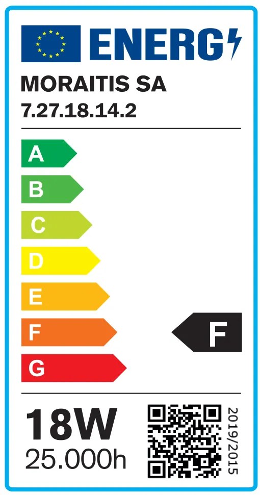 Λαμπτήρας E27 LED G120 18,5watt 4000K Φυσικό Λευκό (7.27.18.14.2) - 1.5W - 20W - 7.27.18.14.2