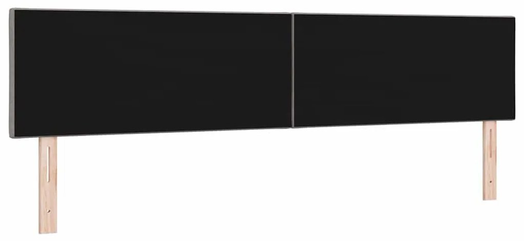 vidaXL Κεφαλάρι με φώτα λωρίδας LED με κεφαλάρι Taupe 200 cm ύφασμα