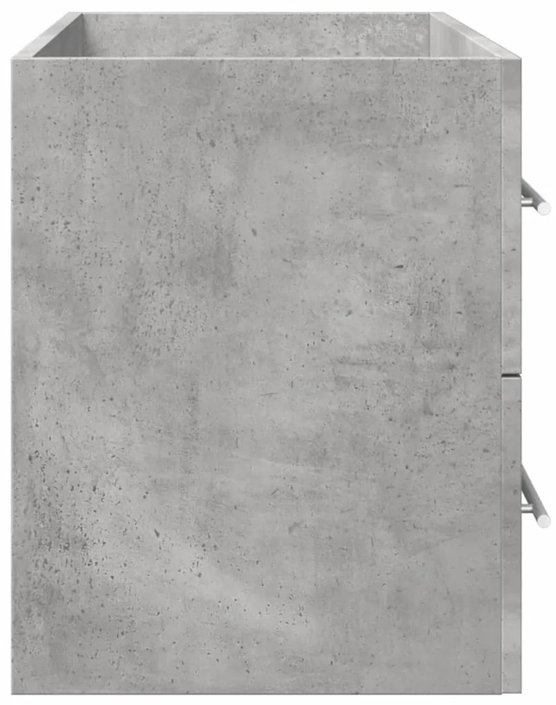 vidaXL Ντουλάπι Νιπτήρα Γκρι σκυροδέματος 80x38,5x48εκ Επεξεργασμένο Ξύλο