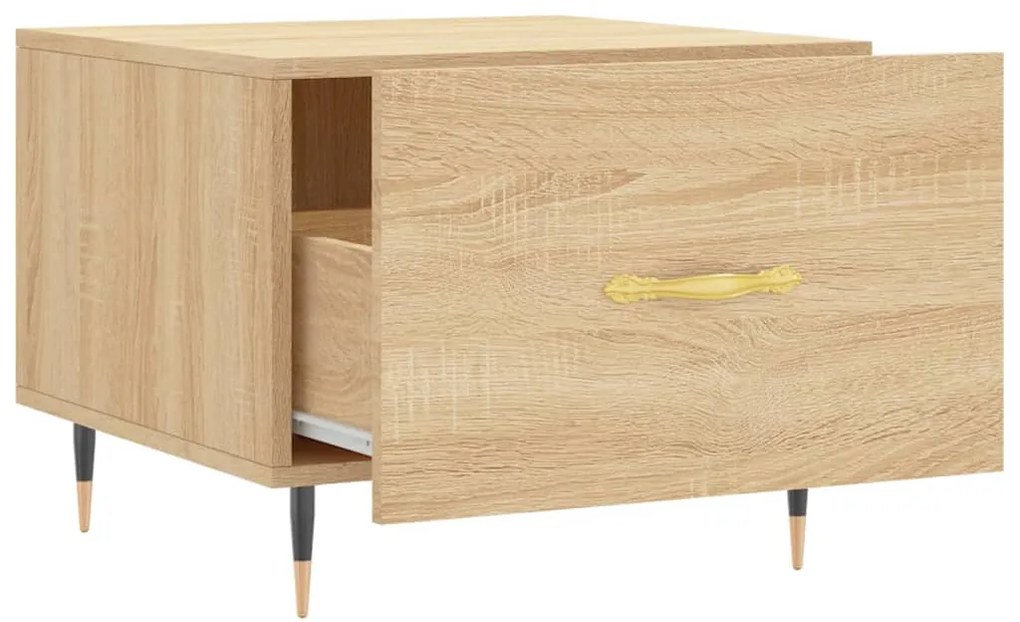 vidaXL Τραπεζάκι Σαλονιού Sonoma Δρυς 50x50x40 εκ. Επεξεργασμένο Ξύλο