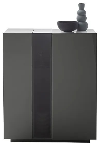 Ψηλός Μπουφές Σκούρο Γκρι 96x42x115 cm
