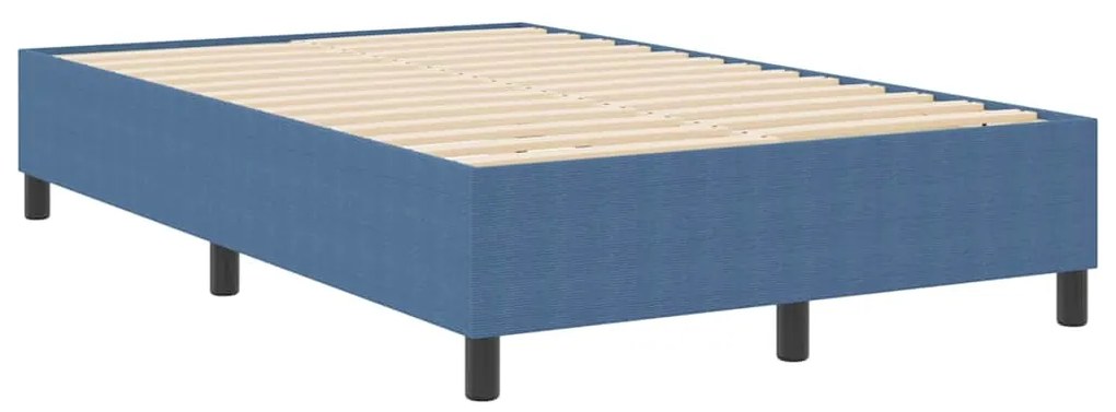 vidaXL Κρεβάτι με ελατήρια Μπλε 120 x 200 cm Βελούδο
