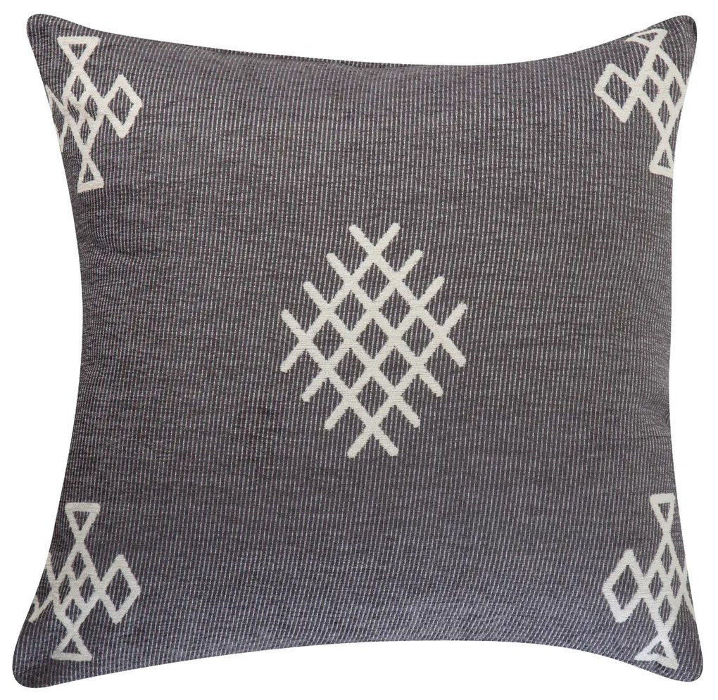 DECORATIVE PILLOW MEGIADO 55X55 GRAY / ECRU NEF – NEF