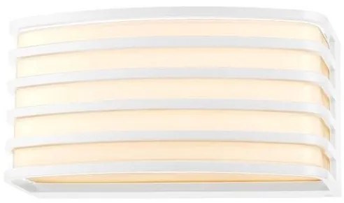 Απλίκα Φωτιστικό Τοίχου E27 Οβάλ IP54 Pro Eurolamp-145-20239-Λευκό 145-20239