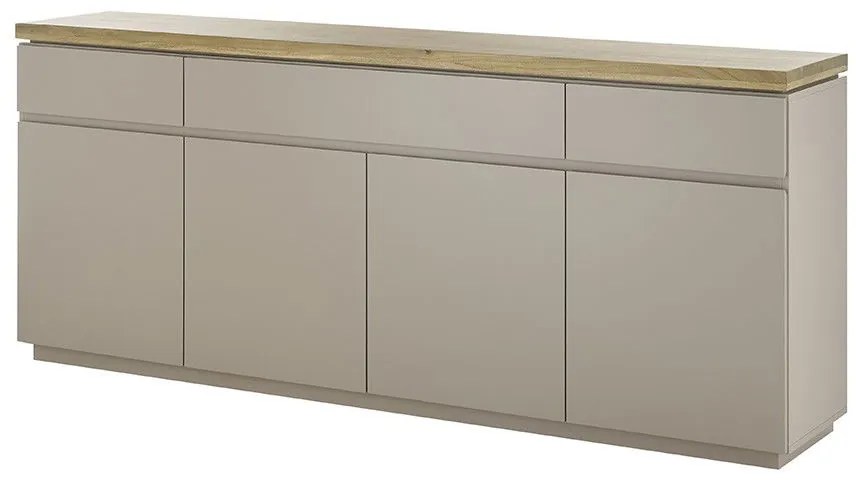 Amos Μπουφές Γκρι Μπεζ 200x40x86 cm