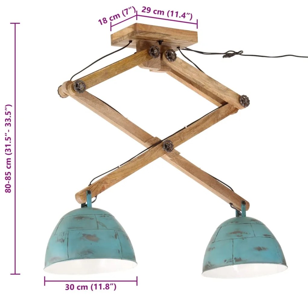 ΦΩΤΙΣΤΙΚΟ ΟΡΟΦΗΣ 25 W ΑΝΤΙΚΕ ΜΠΛΕ 29X18X85 ΕΚ. Ε27 371933