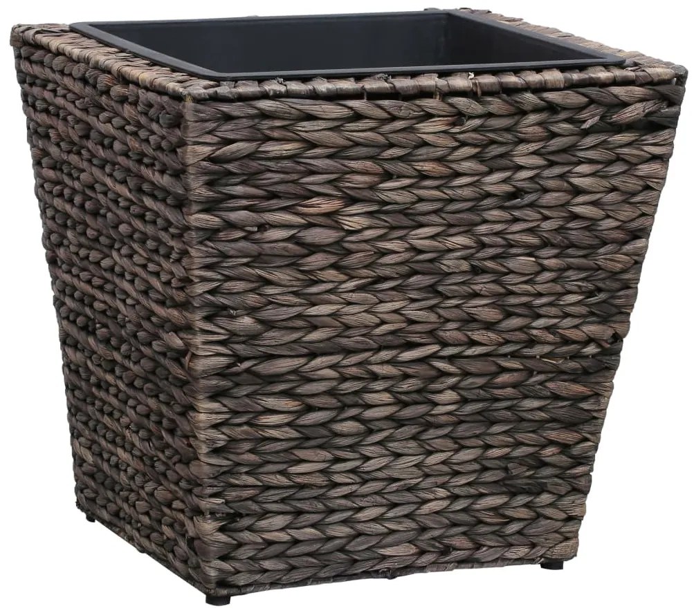 vidaXL Γλάστρες Υπερυψωμένες 3 τεμ. Καφέ από Υάκινθο του Νερού