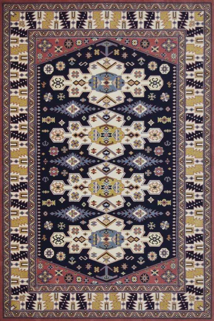 Χαλί Roubayat Rabat 041 Blue-Somon 182X241cm