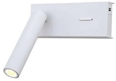 Απλίκα Φωτιστικό Τοίχου Σποτ LED Λευκό Ματ H74 Zambelis-H74-Λευκό H74
