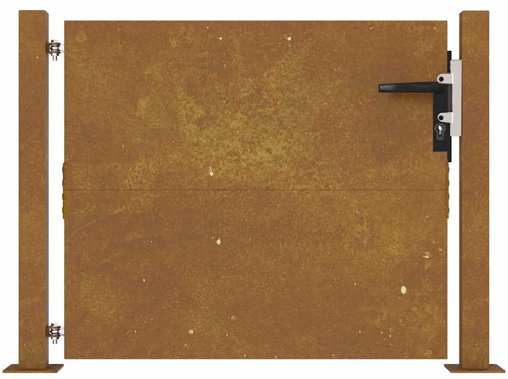 vidaXL Πύλη Κήπου 105x80 εκ. από Ατσάλι Corten