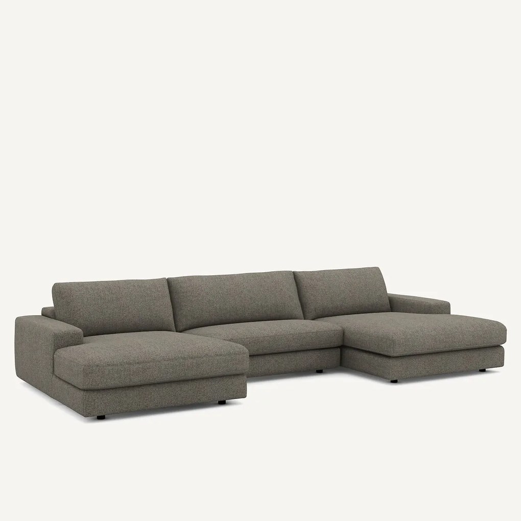 Καναπές 5 θέσεων με ύφασμα τουίντ, Skander