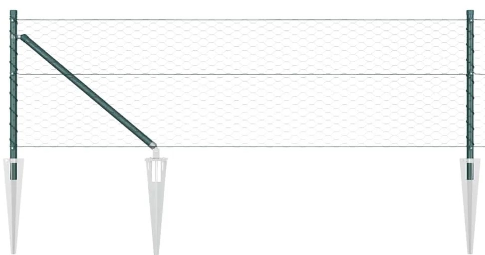 vidaXL Στύλος Περιφράξεων Πράσινο 50 x 0,8 μ (36 χλστ δίχτυ)
