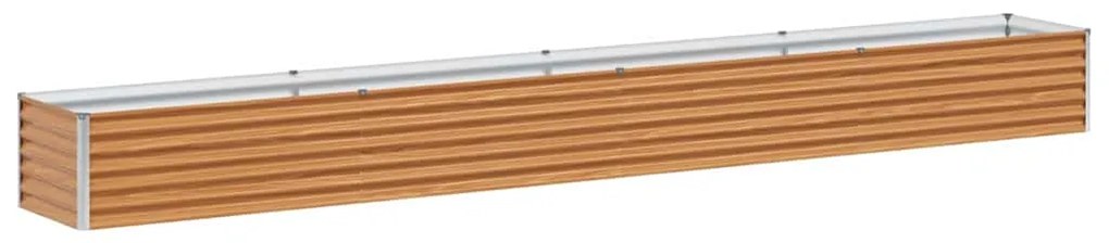 vidaXL Υπερυψωμένη Ζαρντινιέρα 390 x 50 x 36 εκ. Επικαλυμμένος Χάλυβας