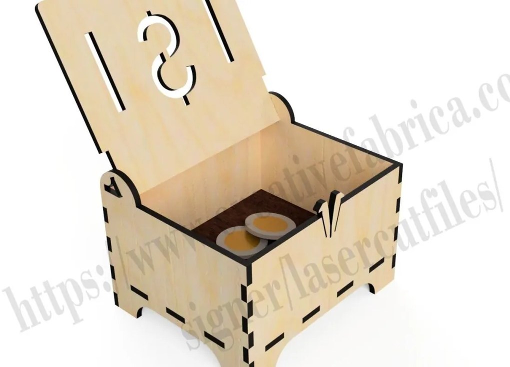 Σετ των 3 Intra απο ξύλο plywood 3mm-4mm πάχος - CNC Laser CNC CNC Στήθος / Laser Patterns Δίασταση 20x20 cm INTRAFABR-36793424