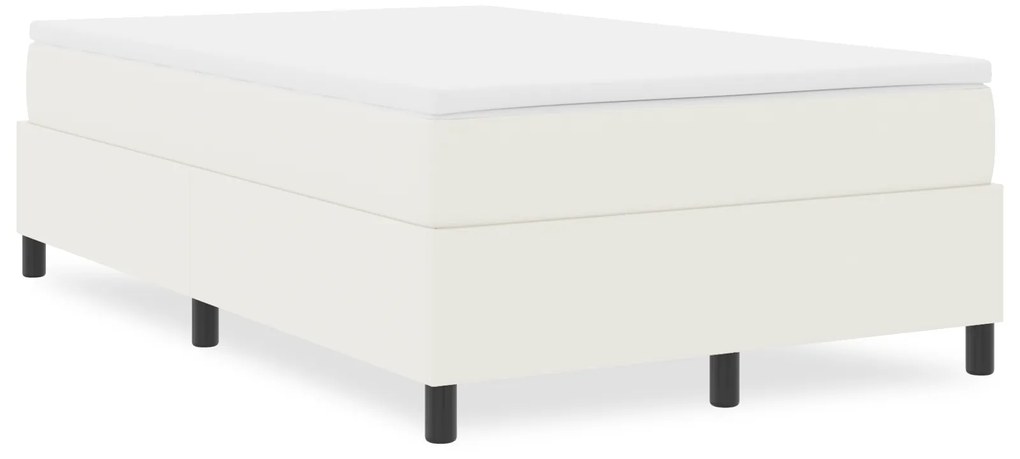 vidaXL Κρεβάτι Box Spring Κρεμ 120x200 εκ από κορντούρα