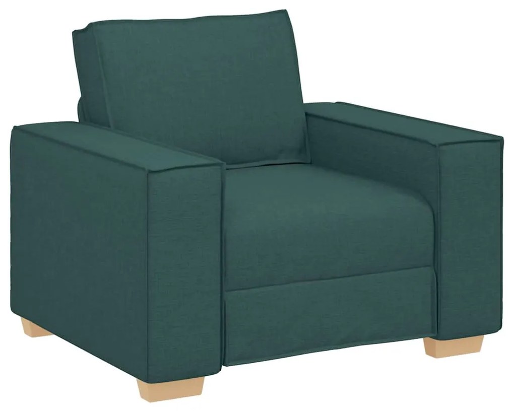 vidaXL Σετ Καναπέ 3 pcs Σκούρο Πράσινο ύφασμα