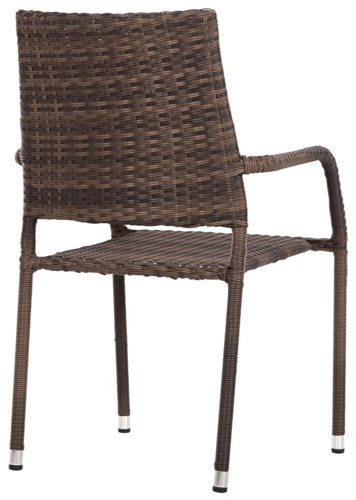 Καρέκλα - Πολυθρόνα MORNER C6074.01 Μεταλλική με Καφέ Rattan 55x58x87Υ εκ. 55x58x87 εκ.