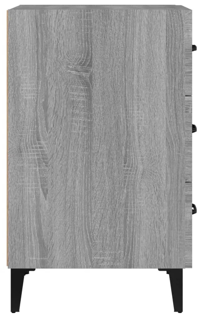 vidaXL Κομοδίνο Γκρι Sonoma 40 x 40 x 66 εκ. από Επεξεργασμένο Ξύλο