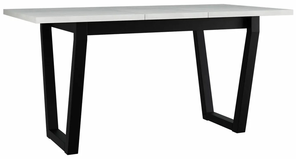 Τραπέζι Victorville 301, Artisan βελανιδιά, Μαύρο, 75x80x140cm, 38 kg, Επιμήκυνση, Πλαστικοποιημένη μοριοσανίδα, Μέταλλο | Epipla1.gr