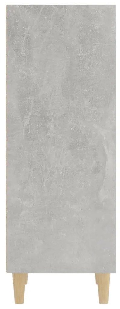 vidaXL Ντουλάπι Γκρι Σκυροδέματος 34,5x32,5x90 εκ. Επεξεργασμένο Ξύλο
