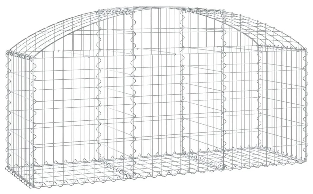 vidaXL Συρματοκιβώτιο Τοξωτό 150x50x60/80εκ. από Γαλβανισμένο Χάλυβα