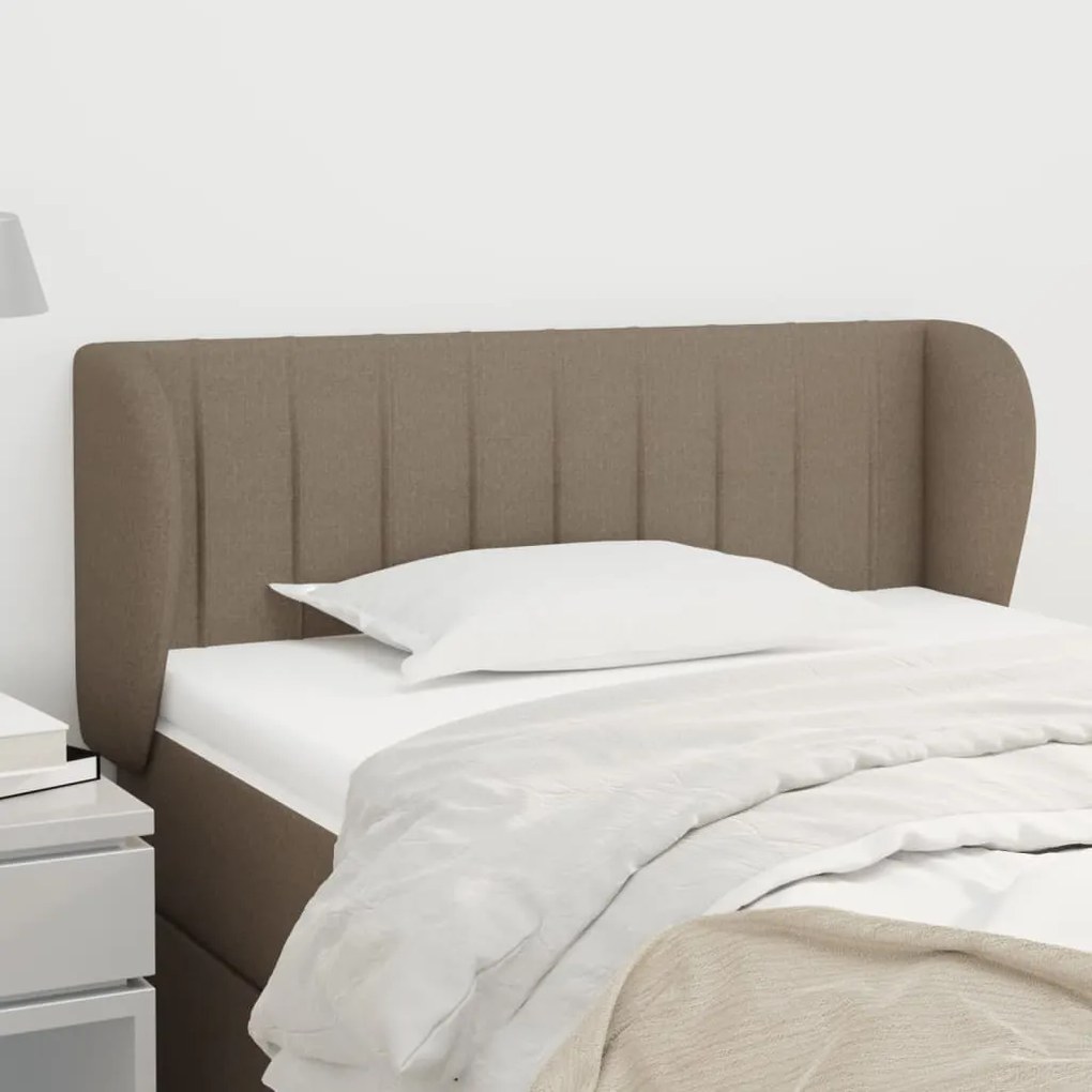 vidaXL Κεφαλάρι με Πτερύγια Taupe 93x23x78/88 εκ. Υφασμάτινο
