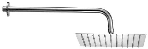 VEVOR Shower Faucet Set 10&quot; Square Rain Shower Head and Hand Set Silver Chrome