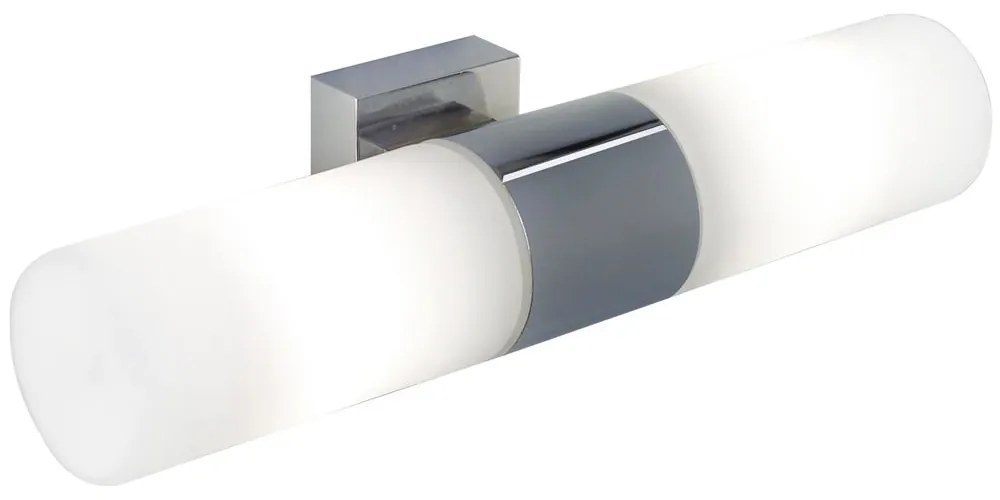 Φωτιστικό Μπάνιου - Τοίχου Tangers Double 17141029 E14 31x6cm Chrome Nordlux Metal, Glass