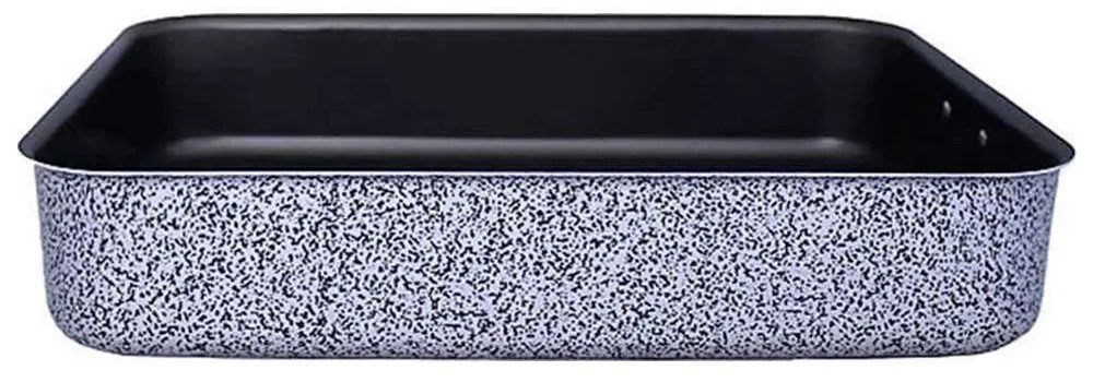 Ταψί Ορθογώνιο Sirmione OZ45093000 30x22x7cm Αλουμινίου Grey-Black Olympia Zanetti Aluminium