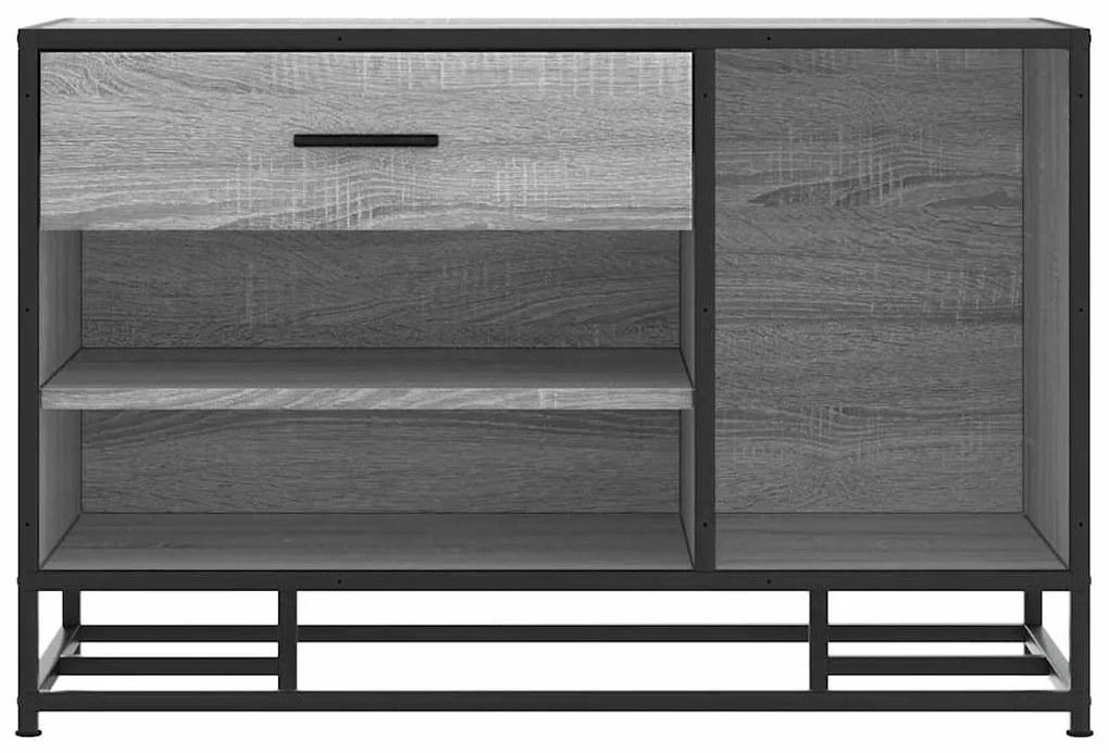 Πάγκος παπουτσιών vidaXL Γκρι Sonoma 80x40x53,5 cm