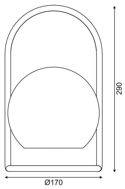 ΕΠΙΤΡΑΠΕΖΙΟ ΦΩΤΙΣΤΙΚΟ LED 1,2W 3000K IP65 96LM ΑΚΡΥΛΙΚΟ ΕΠΑΝΑΦΟΡΤΙΖΟΜΕΝΟ ΜΕ DIMMER D17XH29CM EGG - ZM20LEDT29 - 1.5W - 20W - ZM20LEDT29