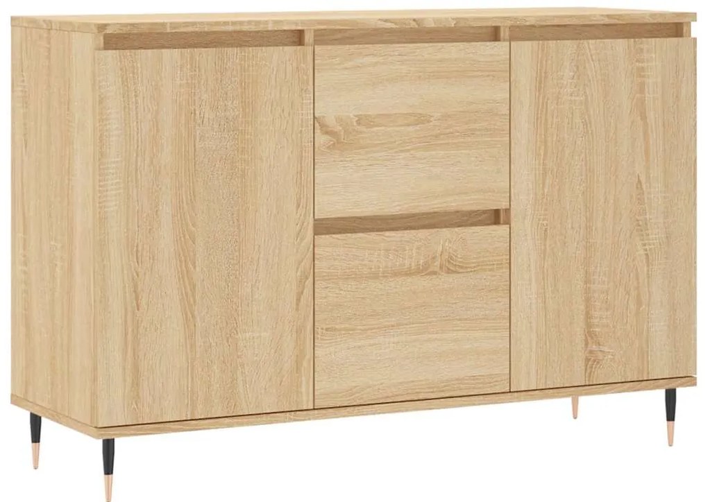 vidaXL Μπουφές Sonoma Δρυς 101,5 x 35 x 70 εκ. από Επεξεργασμένο Ξύλο