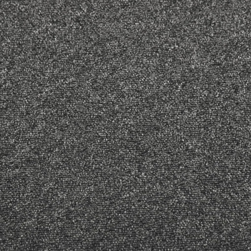 vidaXL Μοκέτα Πλακάκι 20 τεμ. Ανθρακί 5 μ² 50x50 εκ.