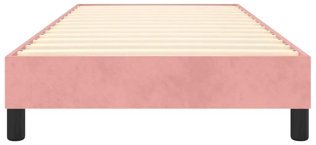 Πλαίσιο Κρεβατιού Boxspring Ροζ 80x200 εκ. Βελούδινο - Ροζ