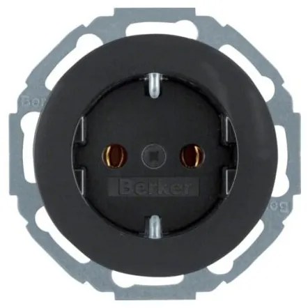 Πρίζα Σούκο Μαύρο Berker R.Classic 41452045 Hager-41452045-Μαύρο 41452045