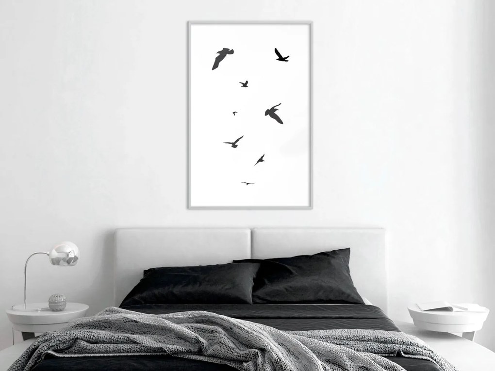 Αφίσα - Birds - 20x30 - Χρυσό - Με πασπαρτού