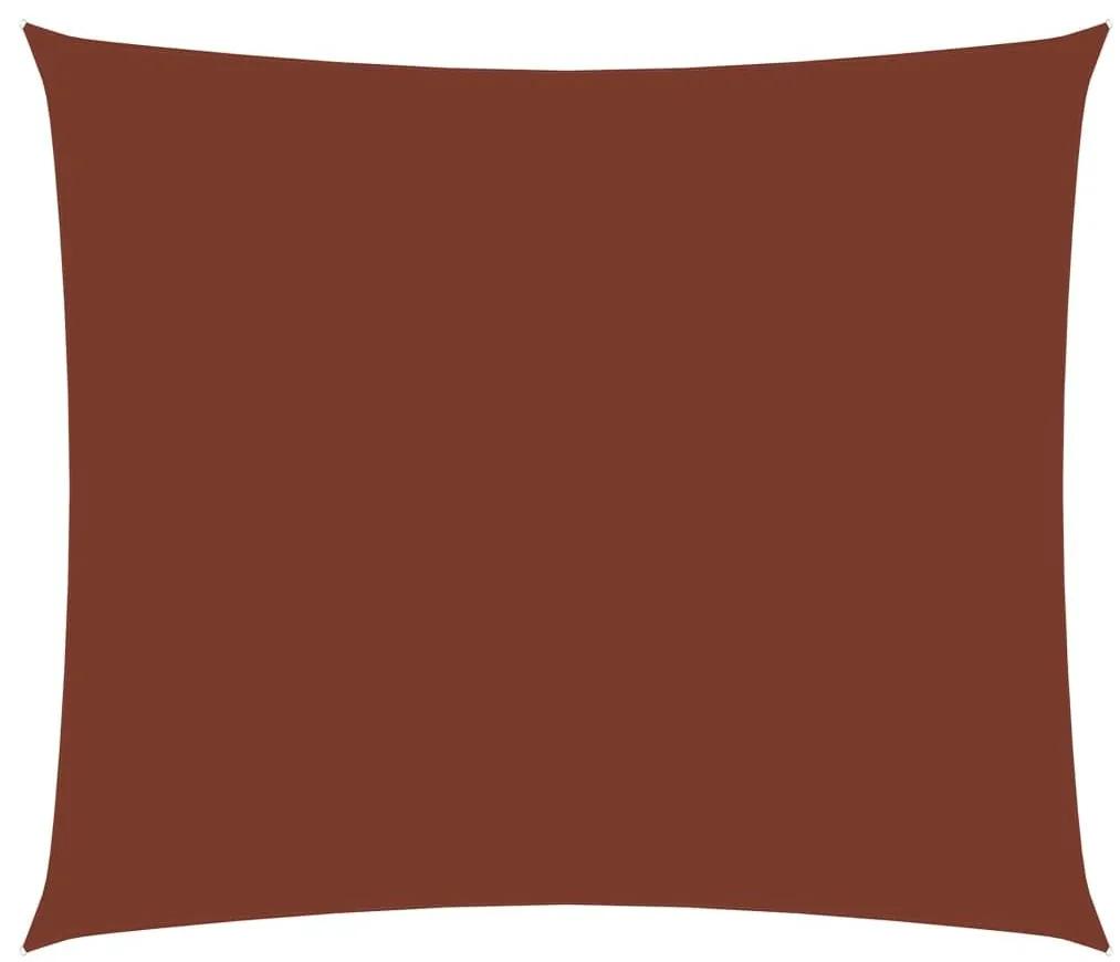 Πανί Σκίασης Ορθογώνιο Τερακότα 6 x 7 μ. από Ύφασμα Oxford - Καφέ