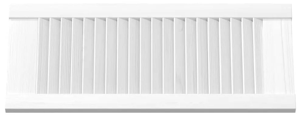vidaXL Πόρτα ντουλαπιού Louvred Design Λευκό 69x29,5 cm