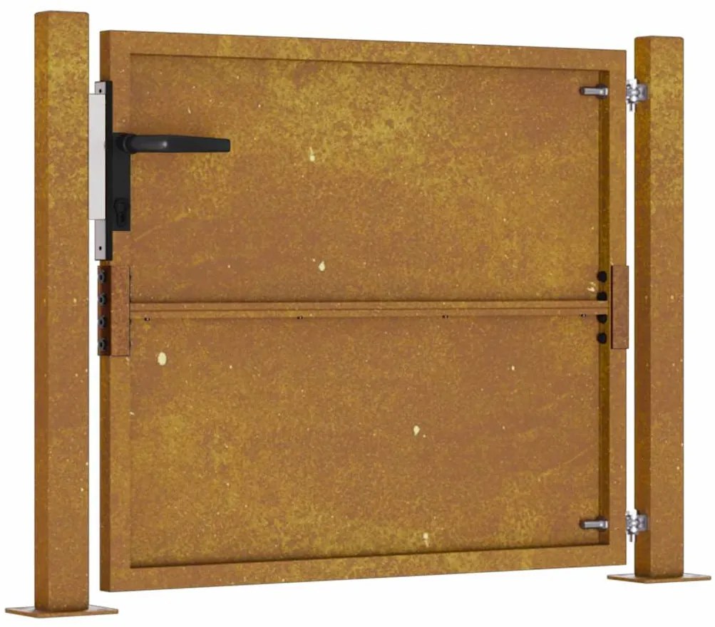 vidaXL Πύλη Κήπου 105x80 εκ. από Ατσάλι Corten