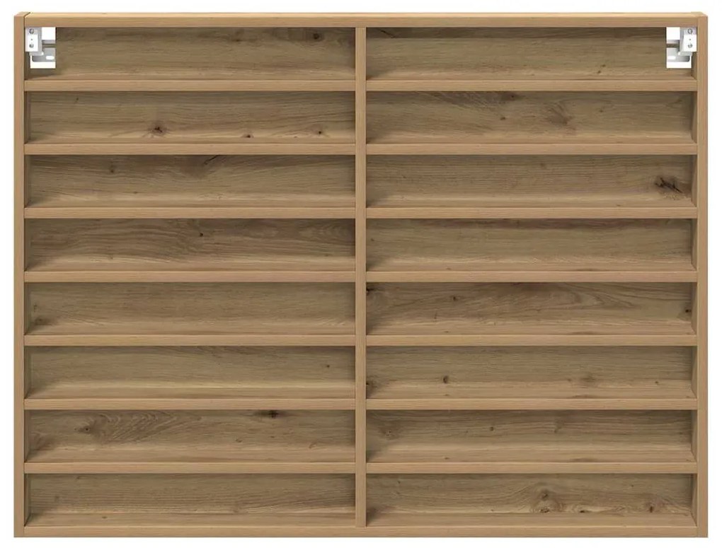 vidaXL Βιτρίνα Artisan Oak 100 x 8,5 x 75 cm Επεξεργασμένο ξύλο