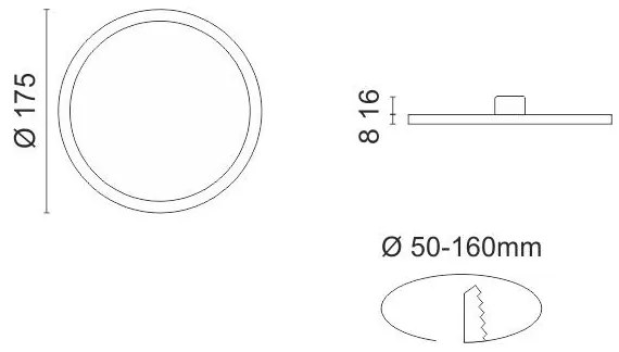 Φωτιστικό LED Panel 15W ρυθμιζόμενο