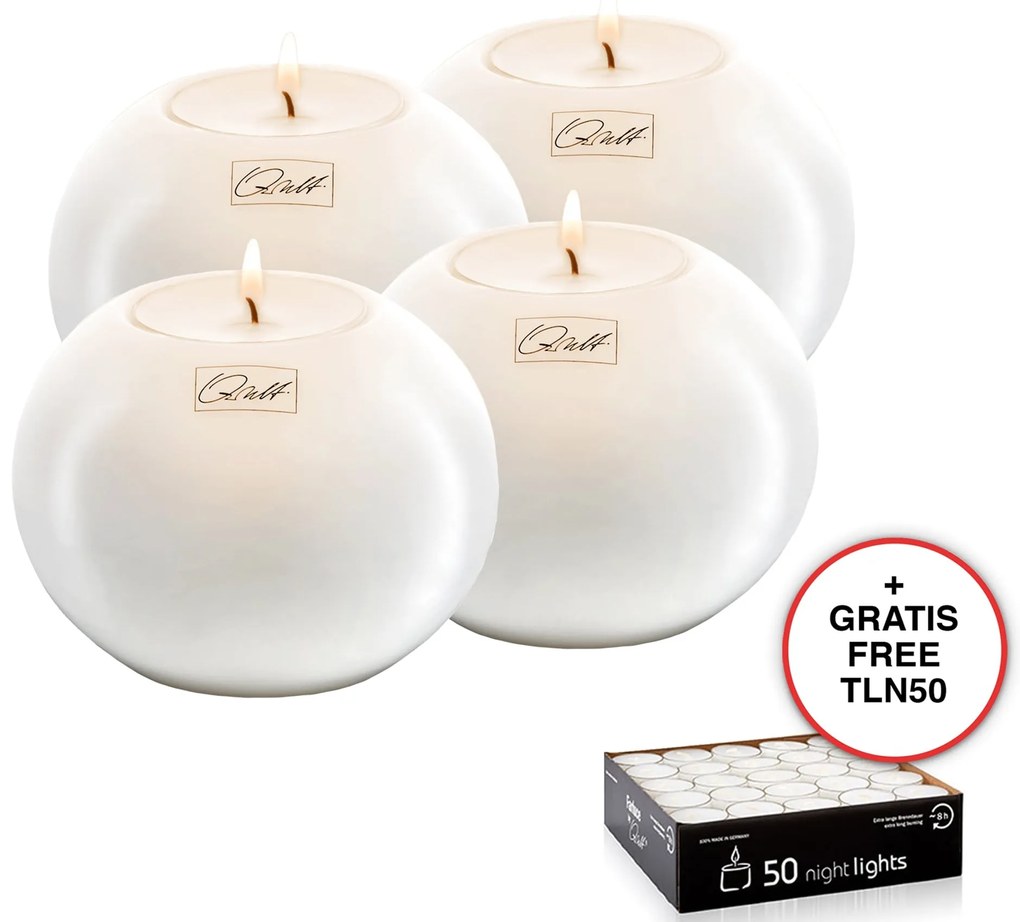Tealight Holder QULT DESIGN 8cm X Ø10cm Farluce box Moon FMO10-UK-0091