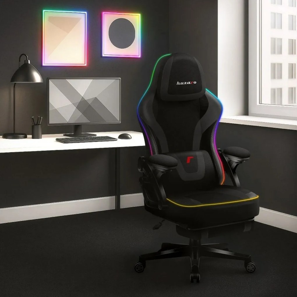 Καρέκλα Παιχνιδιού Huzaro HZ-FORCE 4.6 RGB BLACK MESH