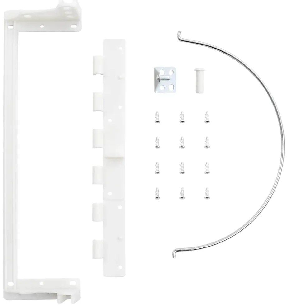 vidaXL Κάδος Απορριμμάτων Ντουλαπιού Κουζίνας 12 Λίτρα Πλαστικός