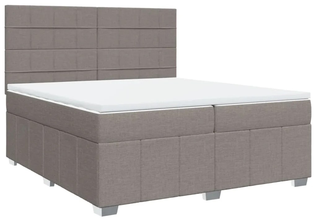 ΚΡΕΒΑΤΙ BOXSPRING ΜΕ ΣΤΡΩΜΑ TAUPE 200X200 ΕΚ. ΥΦΑΣΜΑΤΙΝΟ 3294079