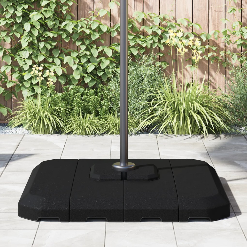 vidaXL Σετ Βάσης Παρασύρτη 4 Τεμαχίων - 130kg Άμμος ή 90kg Νερό