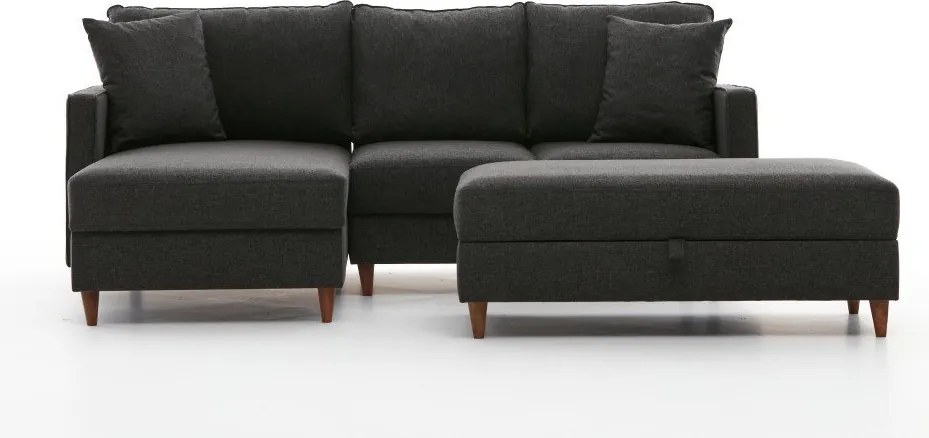 Corner Sofa Eva Left - Anthracite Anthracite