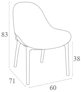 Πολυθρόνα Sky Lounge Dove grey