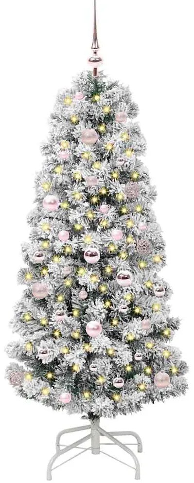 vidaXL Τεχνητό Χριστουγεννιάτικο Δέντρο με Άξονα με 150 LED 150 cm