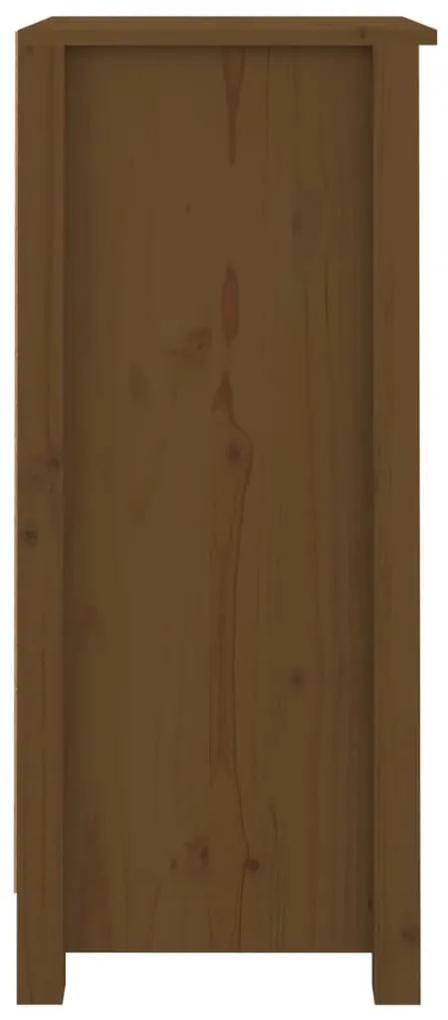 vidaXL Συρταριέρες 2 τεμ. Καφέ Μελί 40x35x80 εκ. από Μασίφ Ξύλο Πεύκου